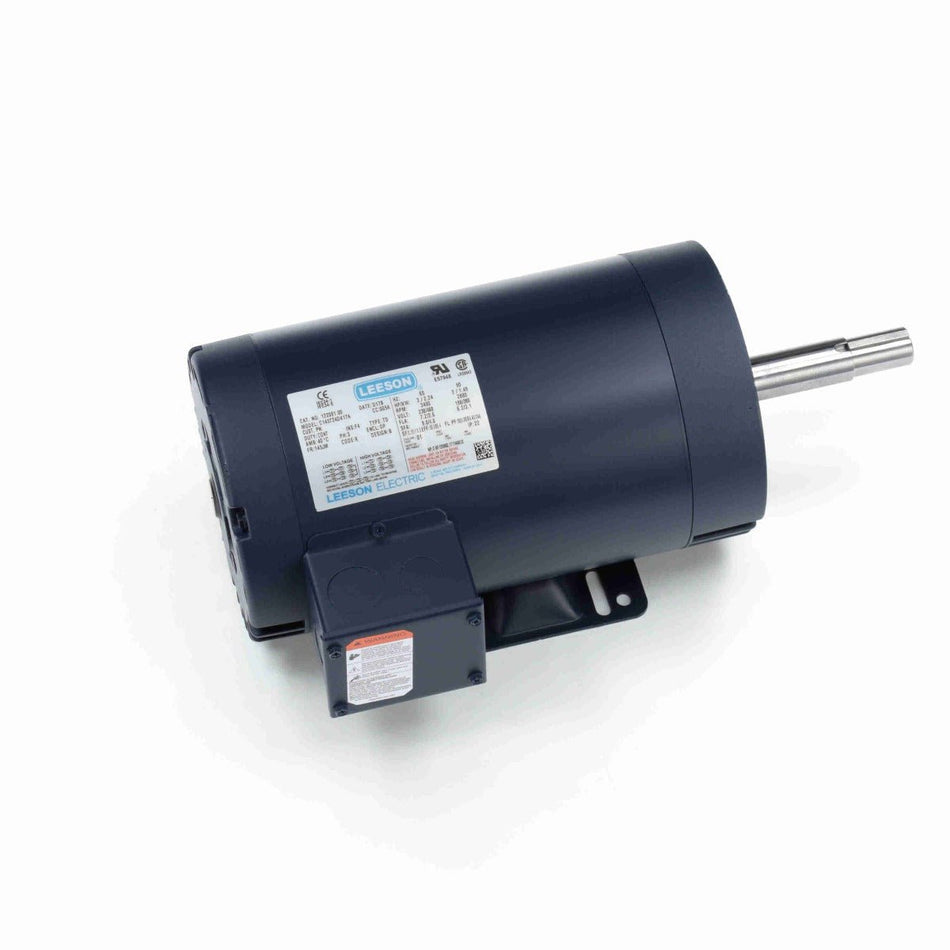122081.00 Leeson Motor 3HP 3600RPM 145JM DP 208 - 230/460Volt 3Phase - Square One Electric Motors & Pumps