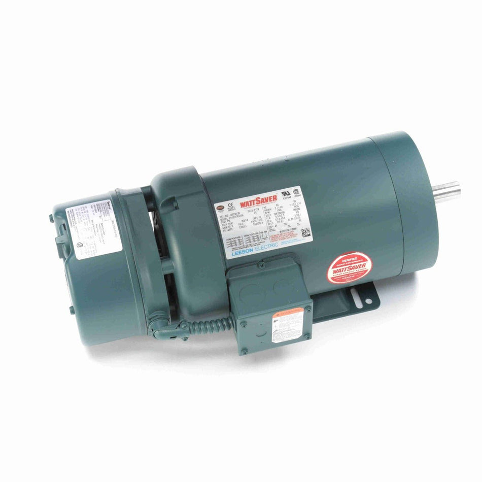 122250.00 Leeson Brake Motor 2HP 1745RPM 145TC TEFC 230/460Volt 3Phase - Square One Electric Motors & Pumps