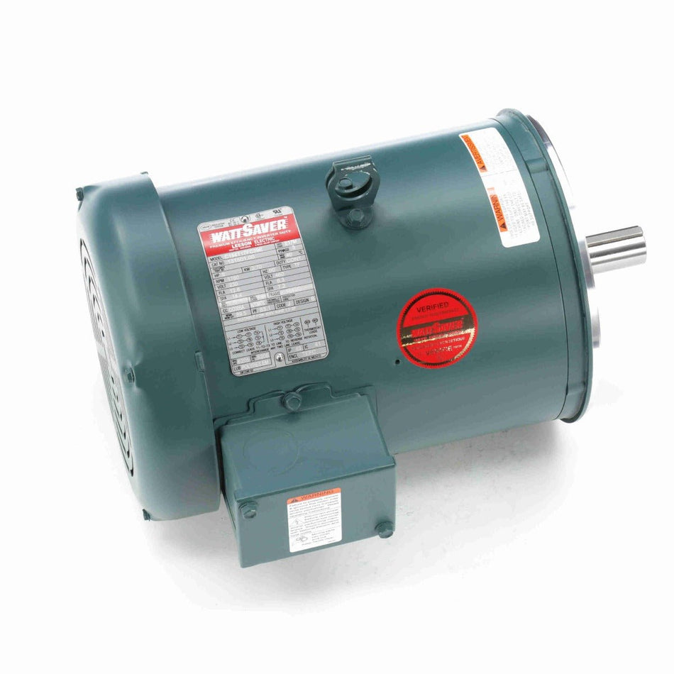 131501.00 Leeson Motor 5HP 1760RPM 184TC TEFC 208 - 230/460Volt 3 Phase - Square One Electric Motors & Pumps