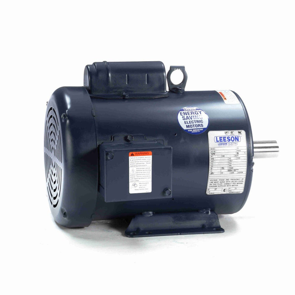 131526.00 Leeson Motor 1.5HP 1140RPM 184T TEFC 115/208 - 230Volt Single Phase C184C11FB2 - Square One Electric Motors & Pumps