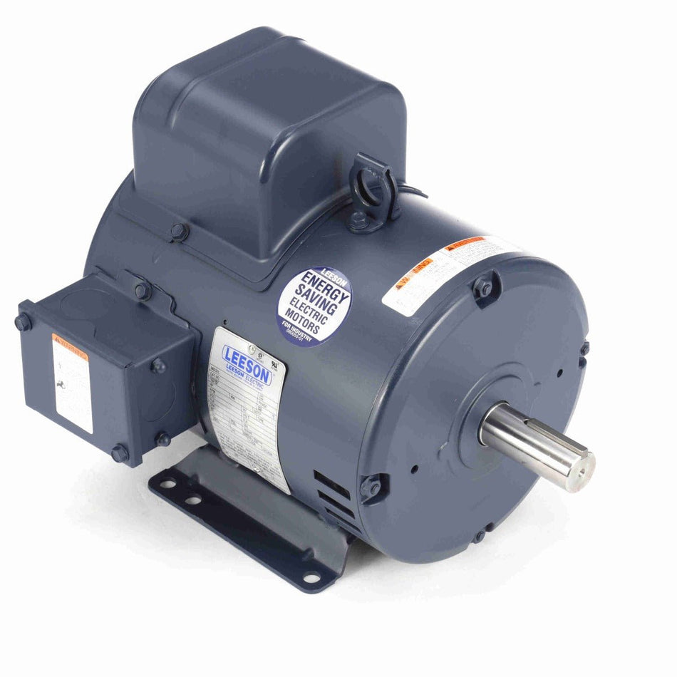 131530.00 Leeson Motor 3HP 1740RPM 184T DP 115/230Volt Single Phase U184C17DB20 - Square One Electric Motors & Pumps