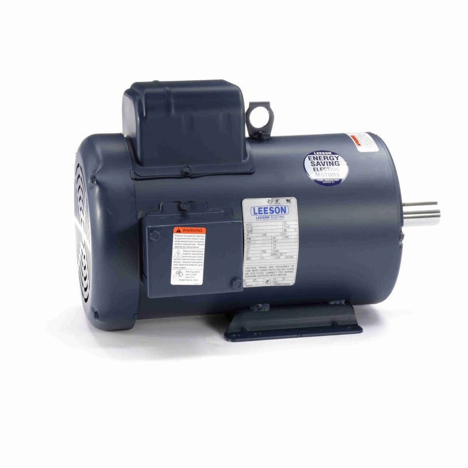131538.00 Leeson Motor 5HP 1740RPM 184T TEFC 230Volt Single Phase C184K17FB15 - Square One Electric Motors & Pumps