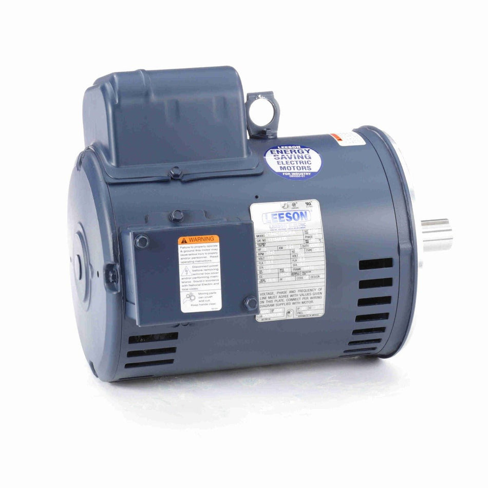 131544.00 Leeson Motor 3HP 1740RPM 184TC DP 115/208 - 230Volt 1 Phase C184C17DC5 - Square One Electric Motors & Pumps