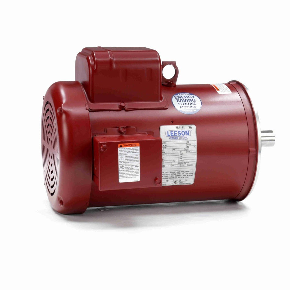 131603.00 Leeson Motor 3HP 1740RPM 184TC TEFC 230Volt 1Phase - Square One Electric Motors & Pumps