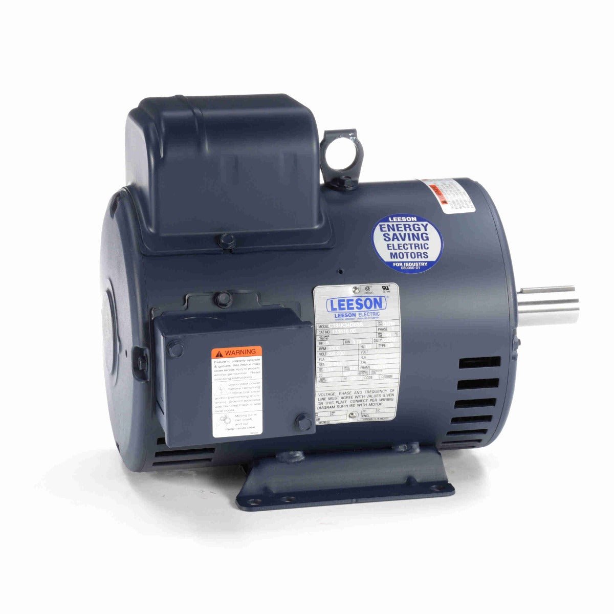 131616.00 Leeson AC Motor 5HP 3500RPM 184T DP 208 - 230Volt 1 Phase C184K34DB3 - Square One Electric Motors & Pumps