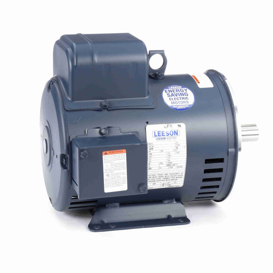 131629.00 Leeson Motor 3HP 1740RPM 184TC DP 115/208 - 230Volt 1 Phase P184C17DK3 - Square One Electric Motors & Pumps