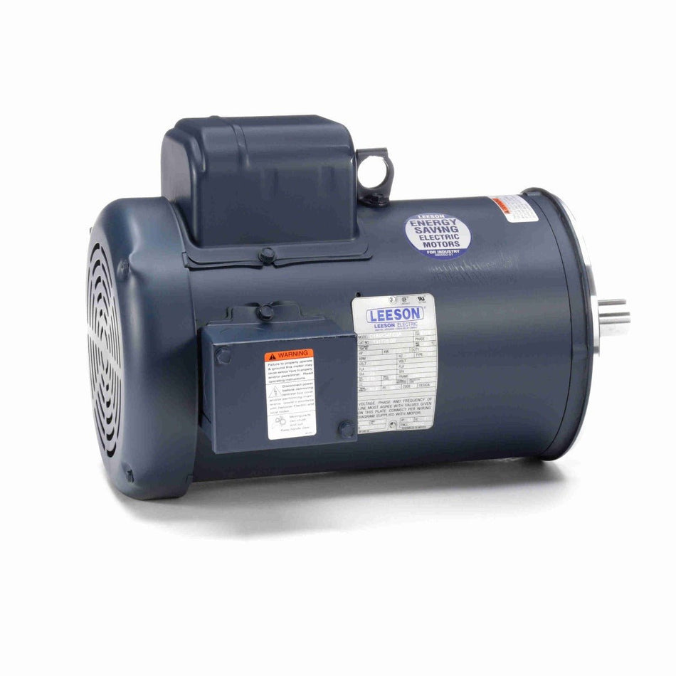 131778.00 Leeson AC Motor 5HP 3500RPM 184TC TEFC 208 - 230Volt 1 Phase - Square One Electric Motors & Pumps