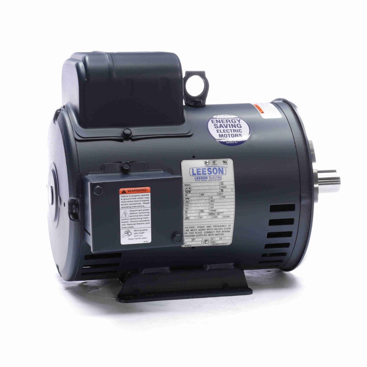 131781.00 Leeson AC Motor 5HP 3490RPM 184TC DP 208 - 230Volt Single Phase C184K34DK4 - Square One Electric Motors & Pumps