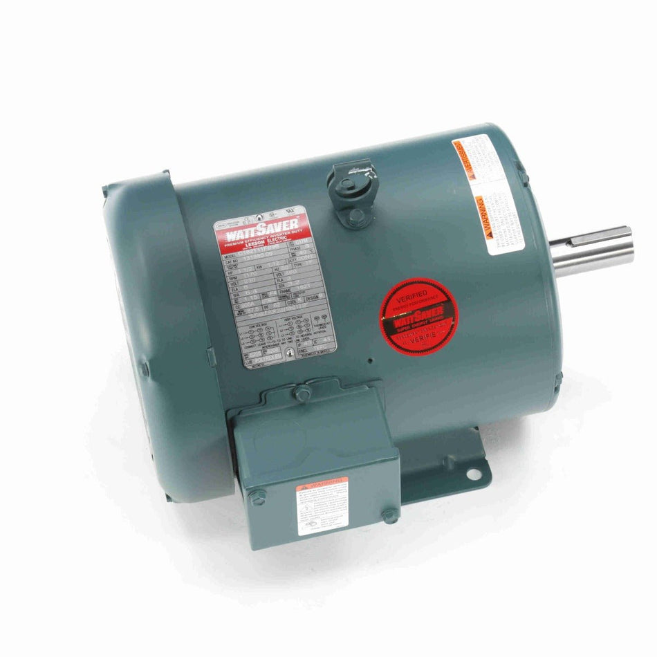 131980.00 Leeson Motor 1.5HP 1170RPM 182T TEFC 208 - 230/460Volt 3 Phase - Square One Electric Motors & Pumps