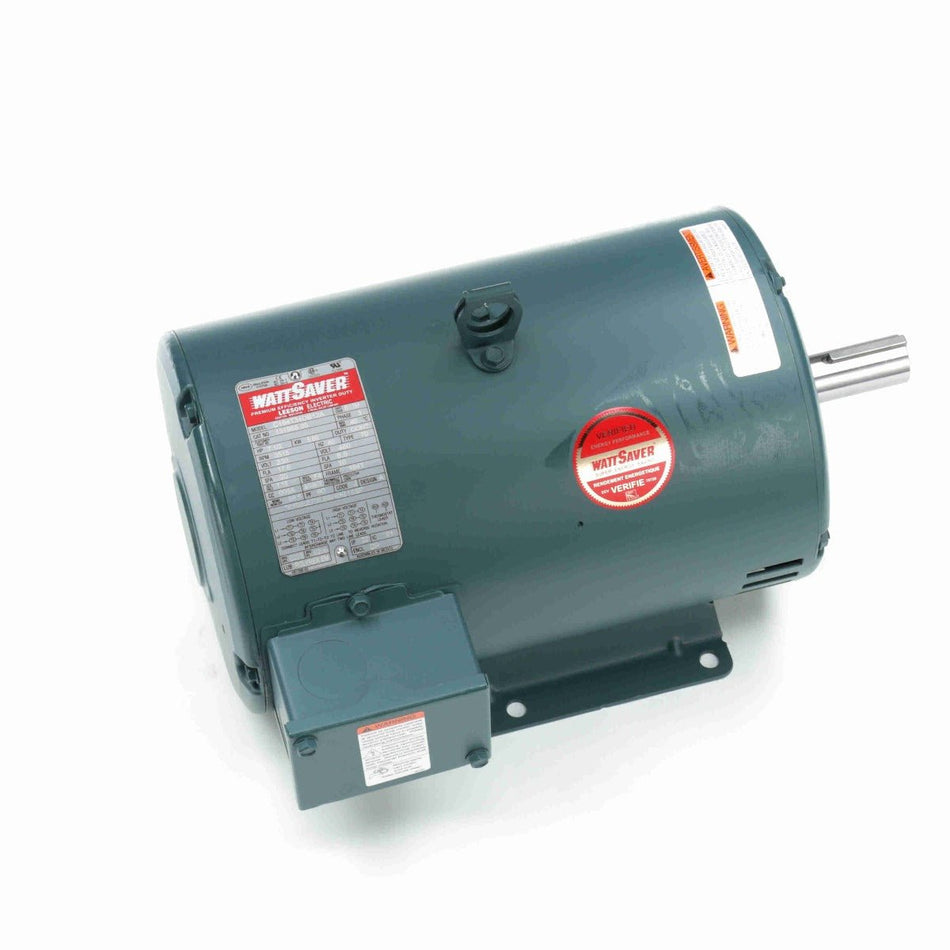 131988.00 Leeson Motor 7.5HP 3515RPM 184T DP 208 - 230/460Volt 3Phase - Square One Electric Motors & Pumps