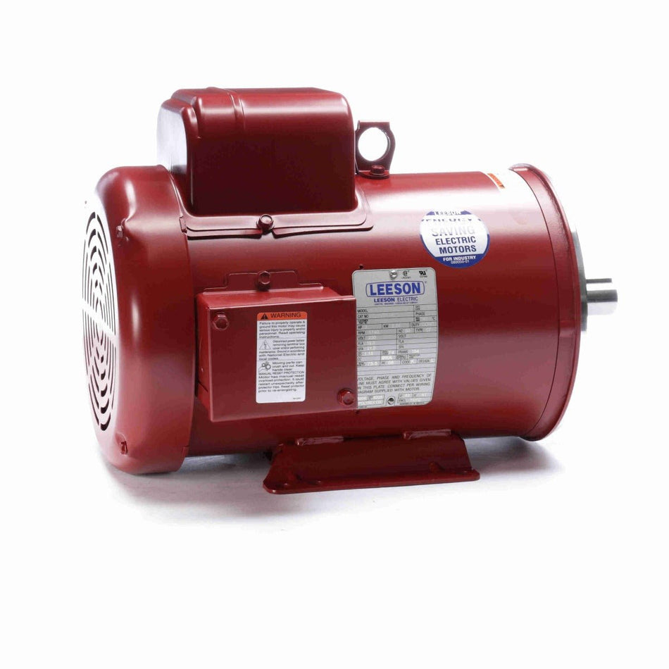 131994.00 Leeson Motor 3HP 1740RPM 184TC TEFC 230Volt 1Phase - Square One Electric Motors & Pumps