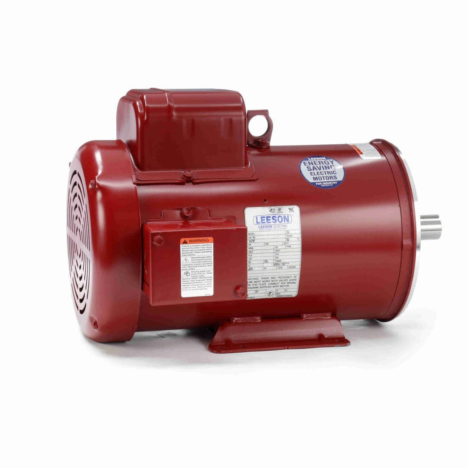 131995.00 Leeson Motor 5HP 1740RPM 184TC TEFC 230Volt 1Phase - Square One Electric Motors & Pumps