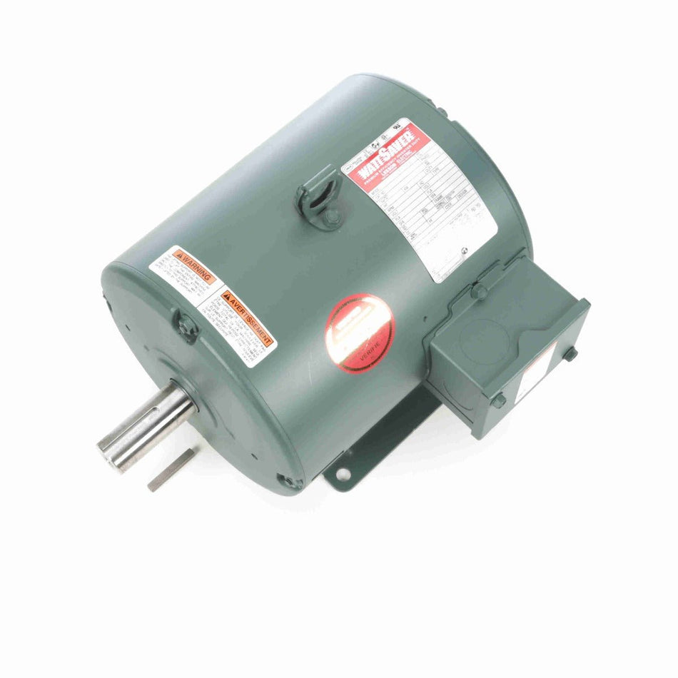 132232.00 Leeson Motor 3HP 1760RPM 182T DP 208 - 230/460Volt Three Phase - Square One Electric Motors & Pumps