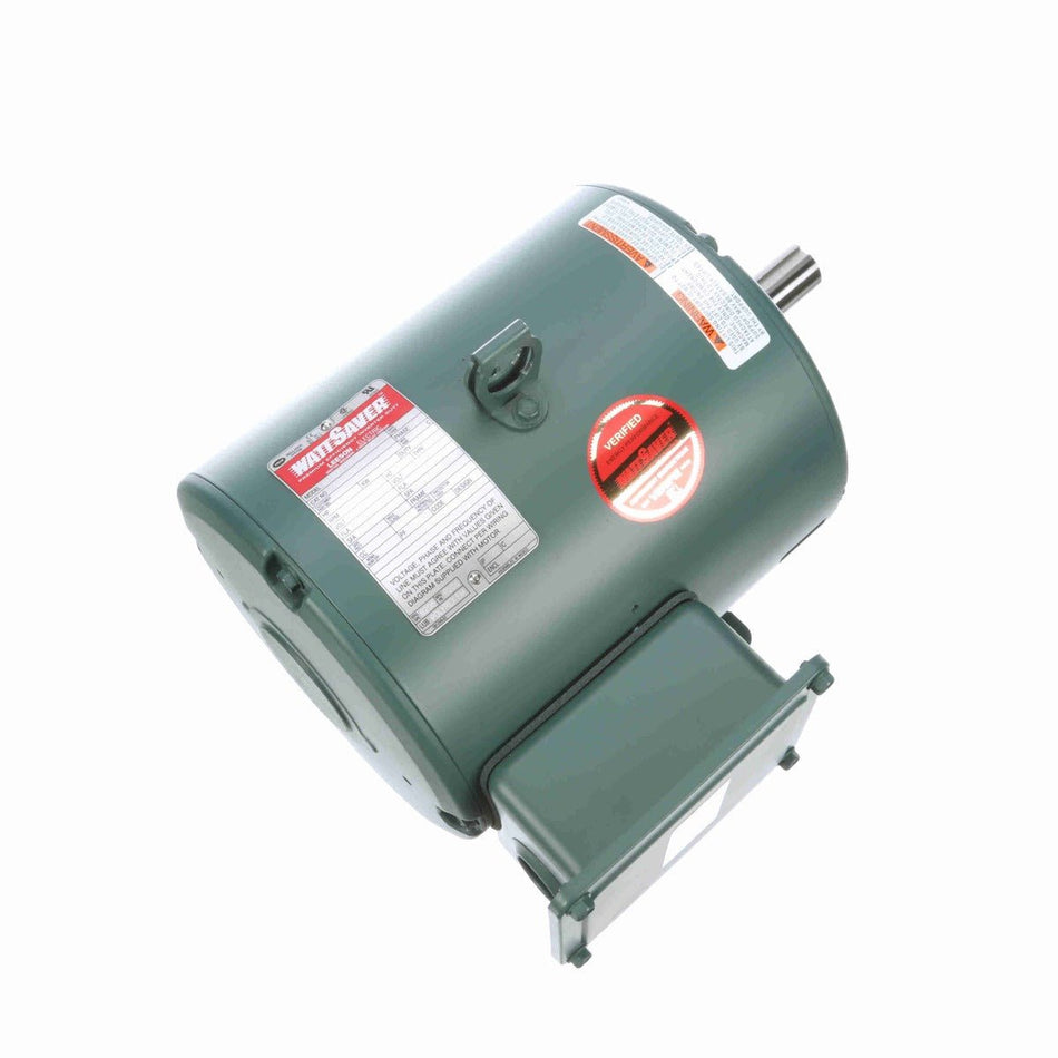 132234.00 Leeson Motor 3HP 1760RPM 182T TEFC 208 - 230/460Volt 3 Phase - Square One Electric Motors & Pumps