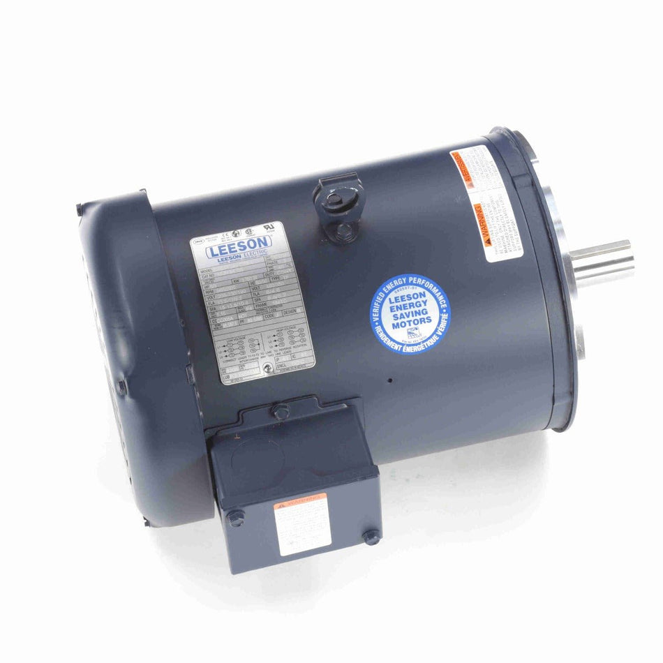 132434.00 Leeson Motor 5HP 3600RPM 184TC TEFC 230/460Volt 3Phase - Square One Electric Motors & Pumps