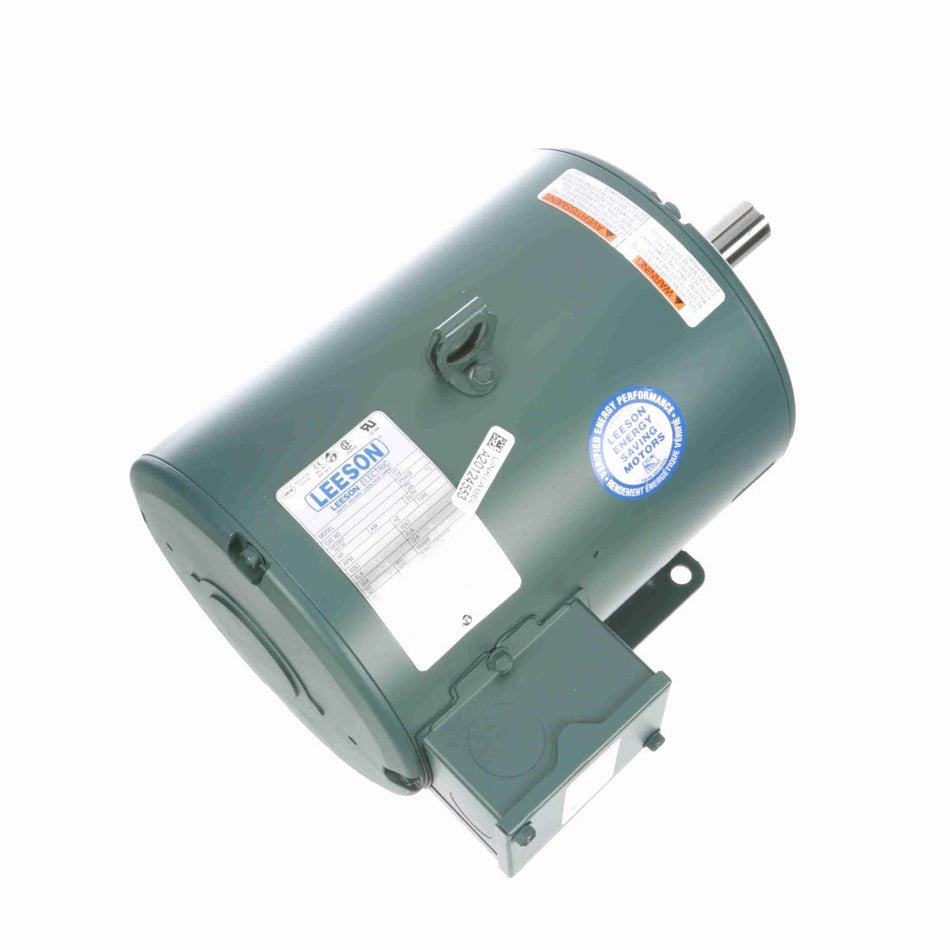 132463.00 Leeson Motor 5HP 1800RPM 184T ODP 200/400Volt 3Phase - Square One Electric Motors & Pumps