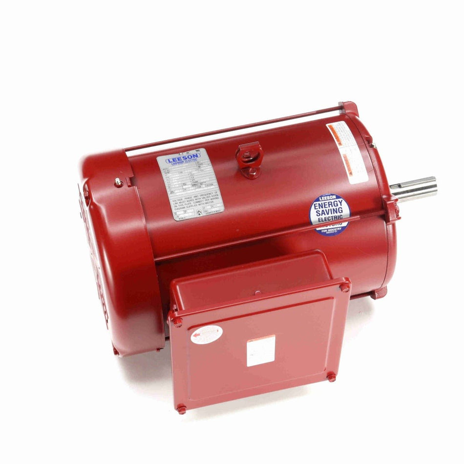 141432.00 Leeson Motor 5HP 1740RPM 215TZ TEFC 230Volt 1Phase P215K17FB81A - Square One Electric Motors & Pumps