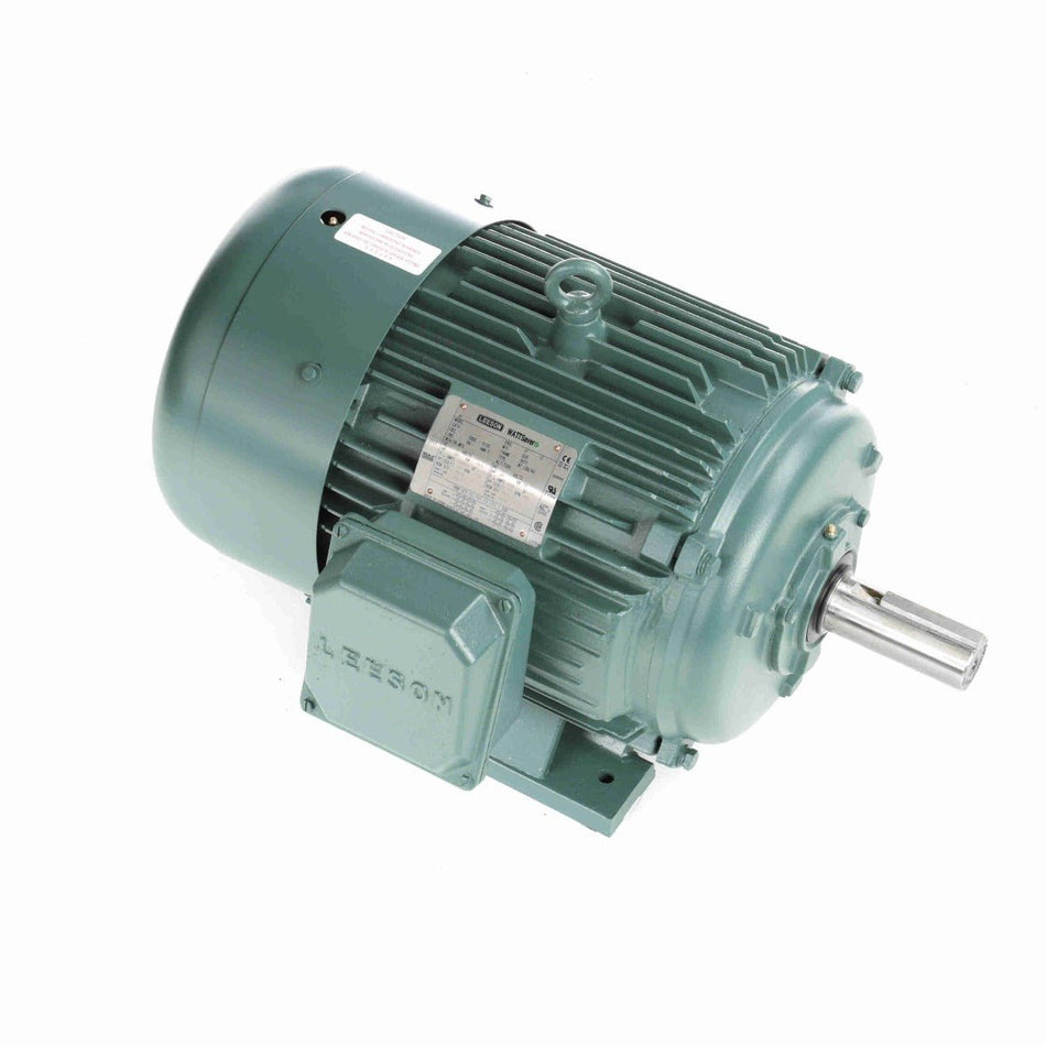 170011.60 Leeson Motor 25HP 1800RPM 284T TEFC 208 - 230/460Volt Three Phase - Square One Electric Motors & Pumps