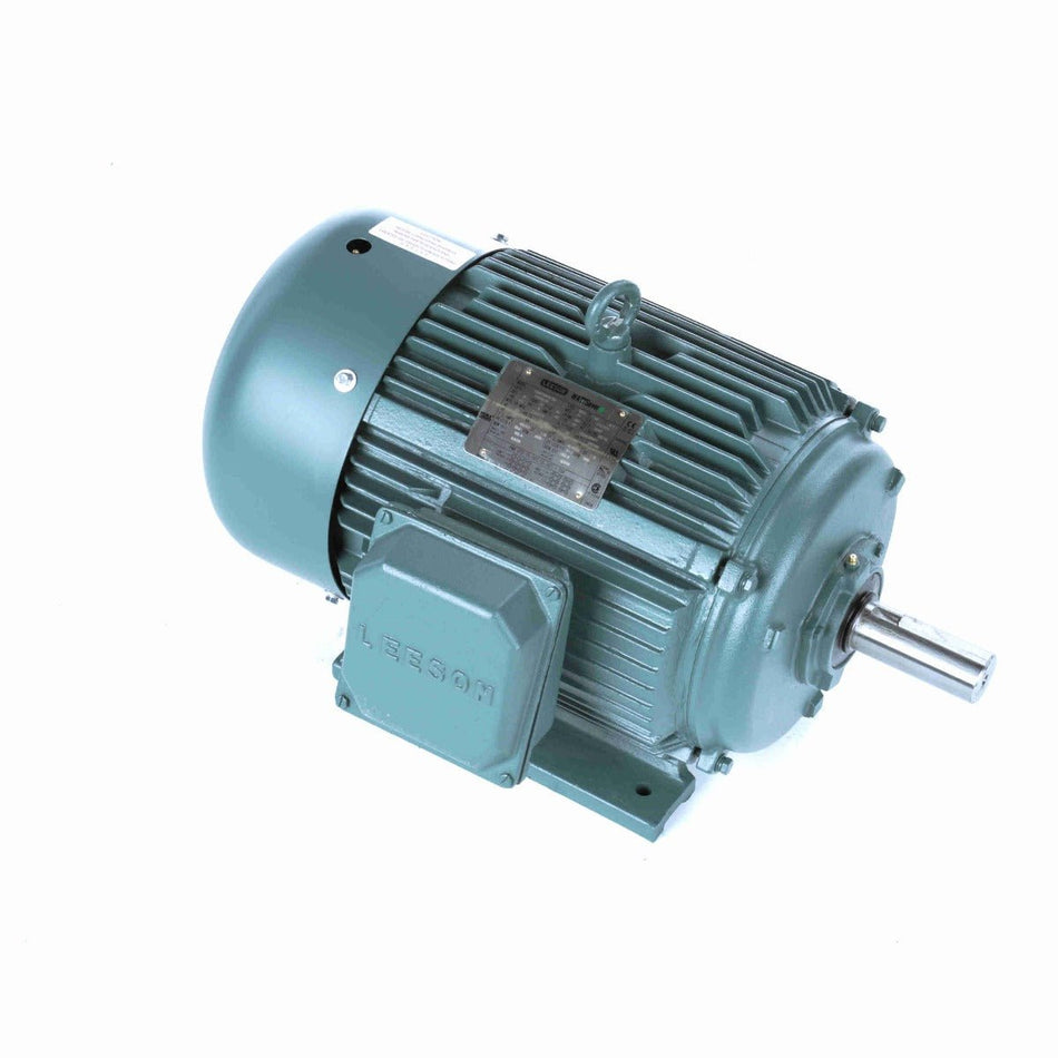 170033.60 Leeson Motor 20HP 3600RPM 256T TEFC 208 - 230/460Volt 3 Phase - Square One Electric Motors & Pumps