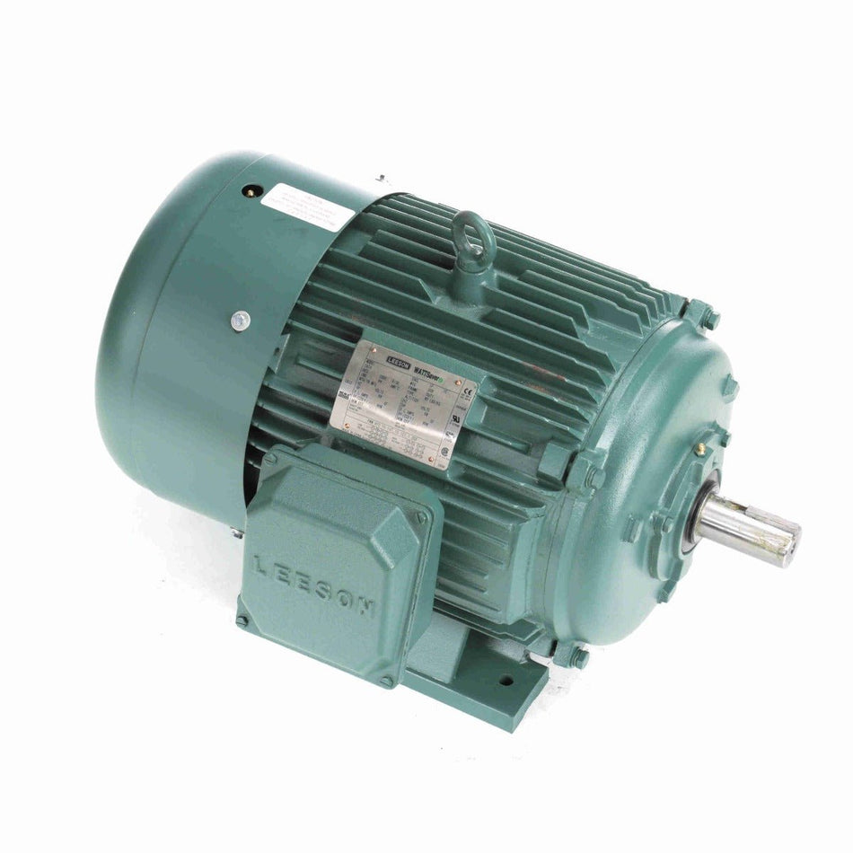 170035.60 Leeson Motor 25HP 3600RPM 284TS TEFC 208 - 230/460Volt 3 Phase - Square One Electric Motors & Pumps