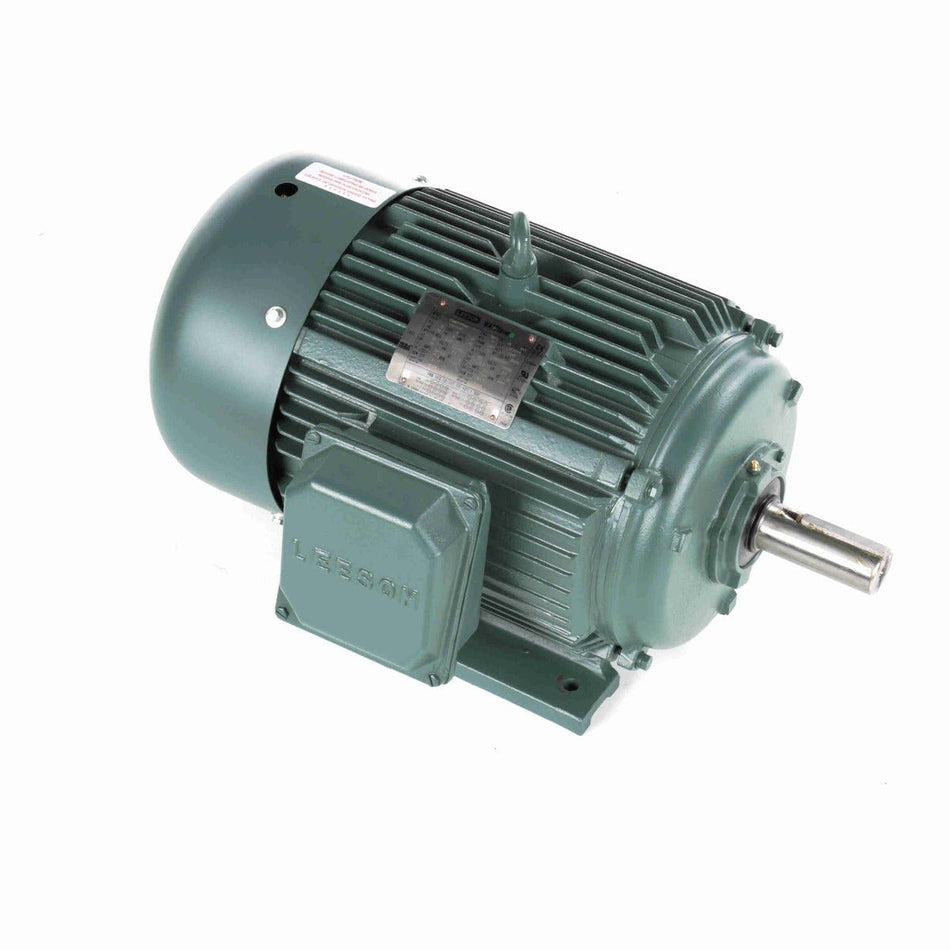 170123.60 Leeson AC Motor 10HP 1200RPM 256T TEFC 208 - 230/460Volt 3 Phase - Square One Electric Motors & Pumps