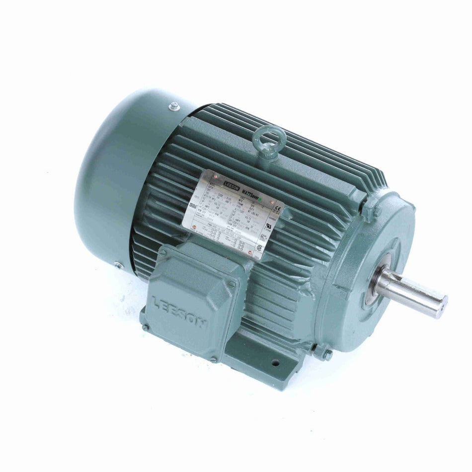 170615.60 Leeson Motor 15HP 3600RPM 215T TEFC 208 - 230/460Volt Three Phase - Square One Electric Motors & Pumps