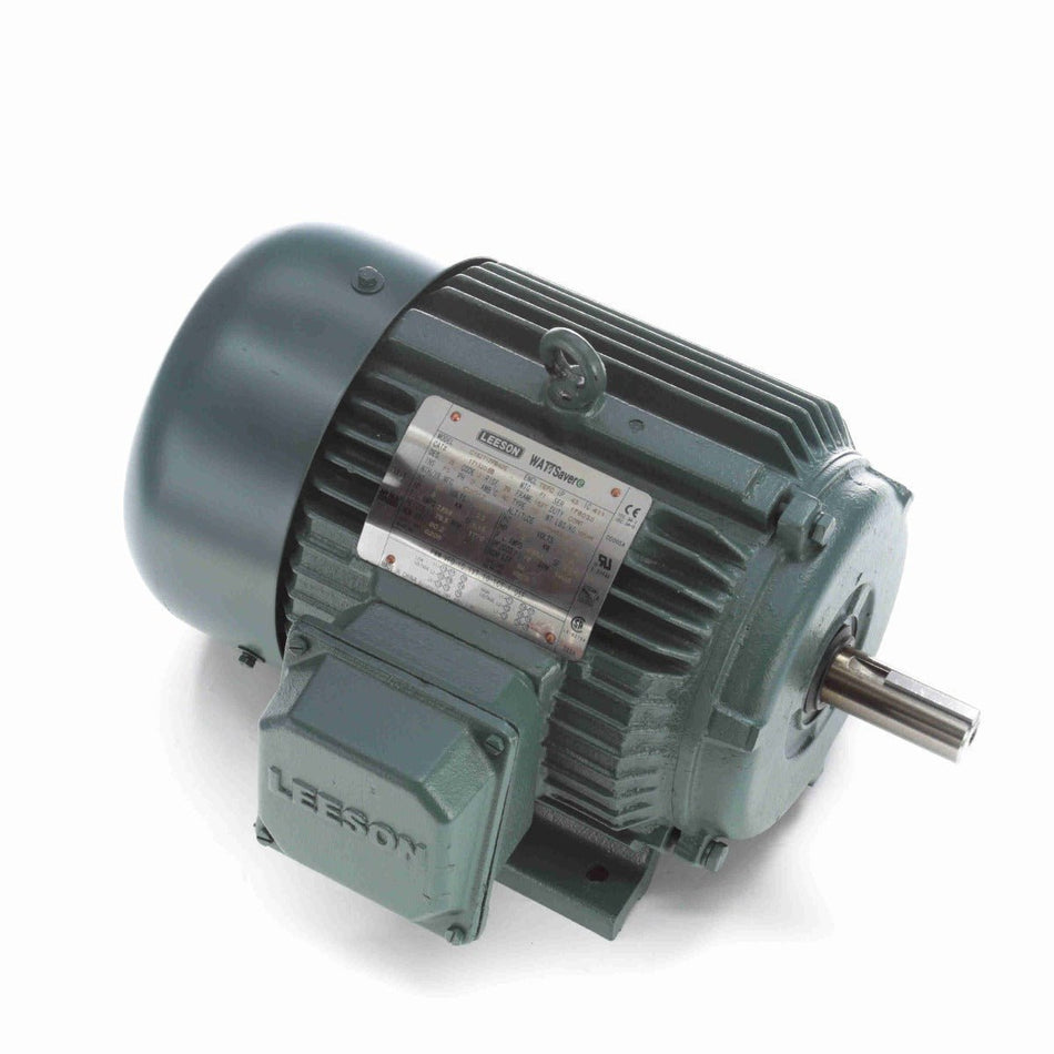 171320.60 Leeson Motor 3HP 1770RPM 182T TEFC 208 - 230/460Volt Three Phase - Square One Electric Motors & Pumps