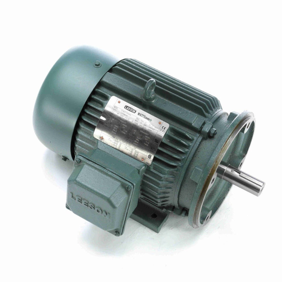 171566.60 Leeson Motor 5HP 1800RPM 184TC TEFC 208 - 230/460Volt 3Phase C184T17FK35 - Square One Electric Motors & Pumps