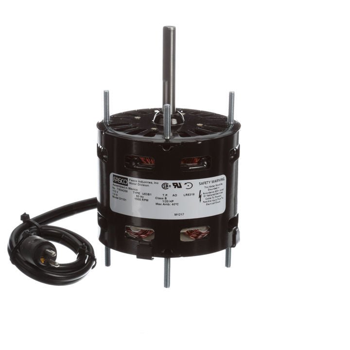 D1101 Fasco Motor 1/20 HP, 1500 RPM, 115 V, 1 Phase
