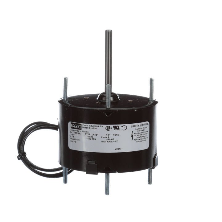 D123 Fasco Motor 1/80 HP, 1500 RPM, 115 V, 1 Phase
