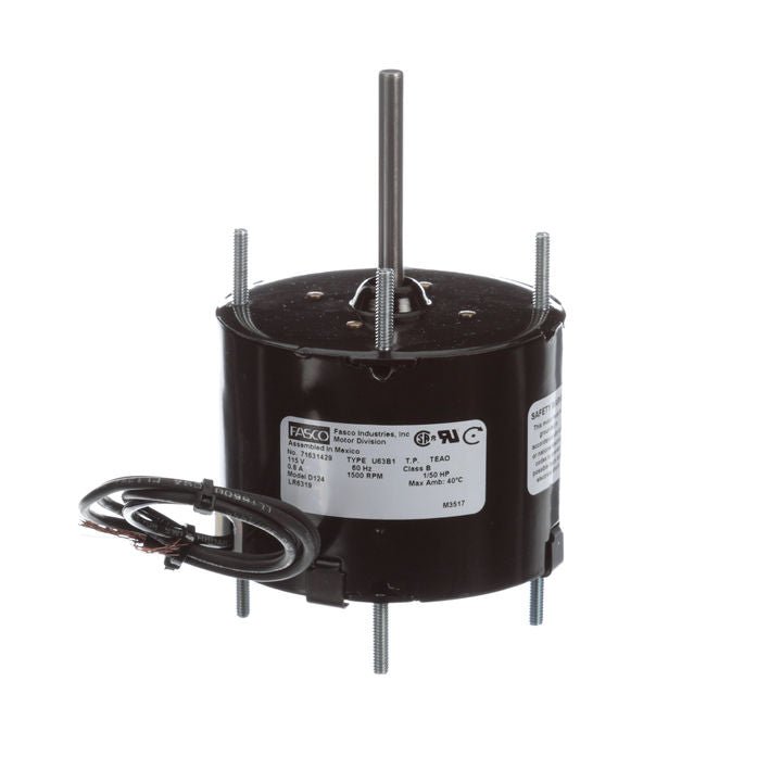 D124 Fasco Motor 1/50 HP, 1500 RPM, 115 V, 1 Phase 