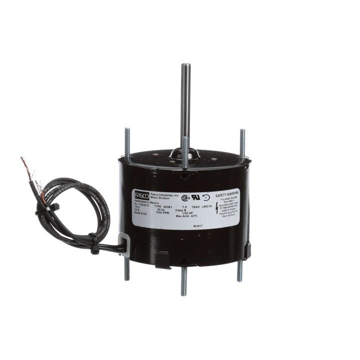 D125 Fasco Motor 1/50 HP, 1500 RPM, 115 V, 1 Phase