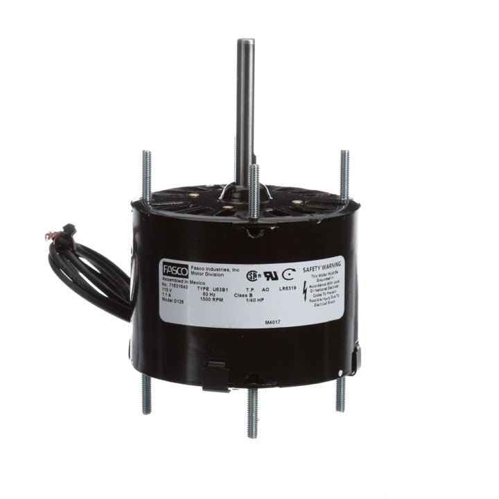 D126 Fasco Motor 1/40HP 1500RPM 5" Open 115V 1Phase CW - Square One Electric Motors & Pumps