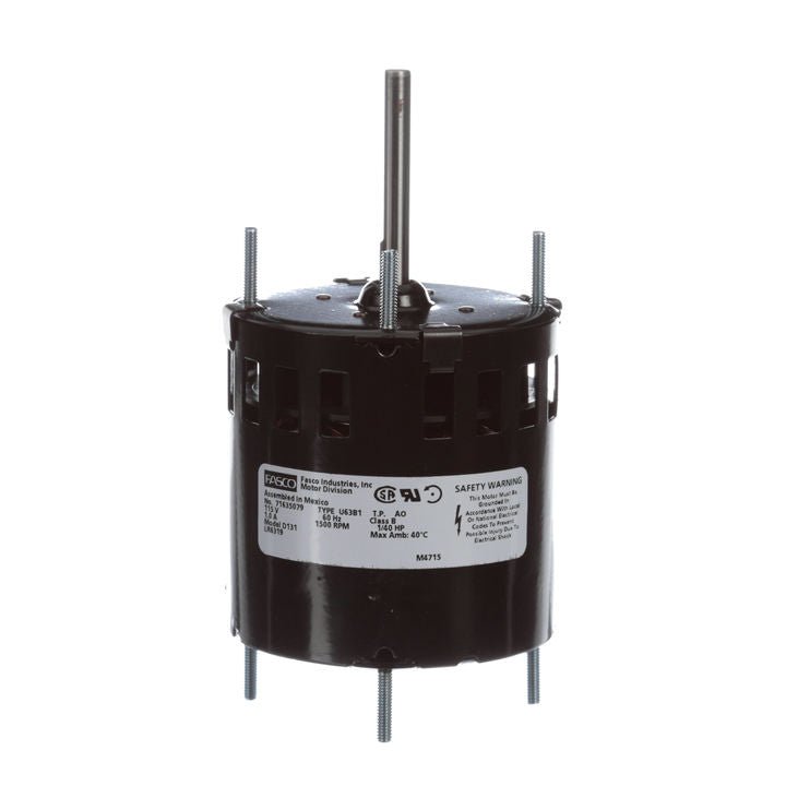 D131 Fasco Motor 1/40 HP, 1500 RPM, 115 V, 1 Phase