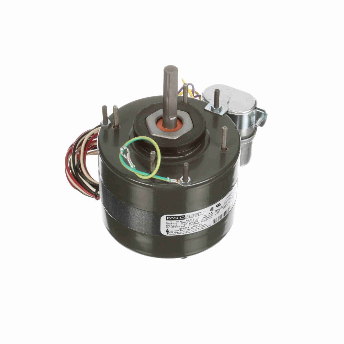 D261 Fasco Motor 1/8 HP, 1075 RPM, 115 V, 1 Phase