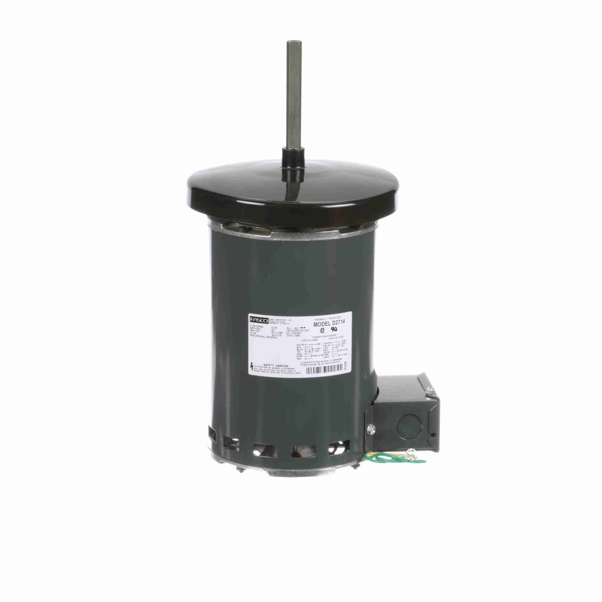 D2714 Fasco Motor 4/5 HP, 1075 RPM, 200-230/460 V, 1 Phase