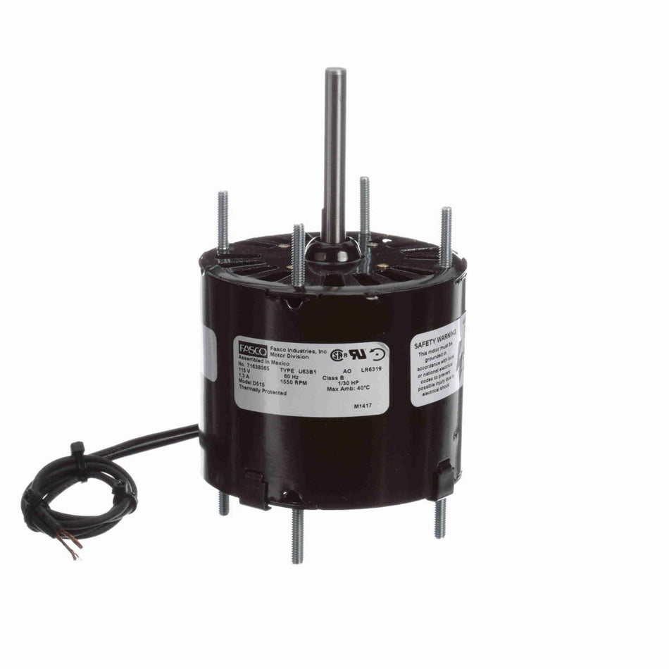 D515 Fasco Motors 1/30 HP, 1500 RPM, 115 V, 1 Phase