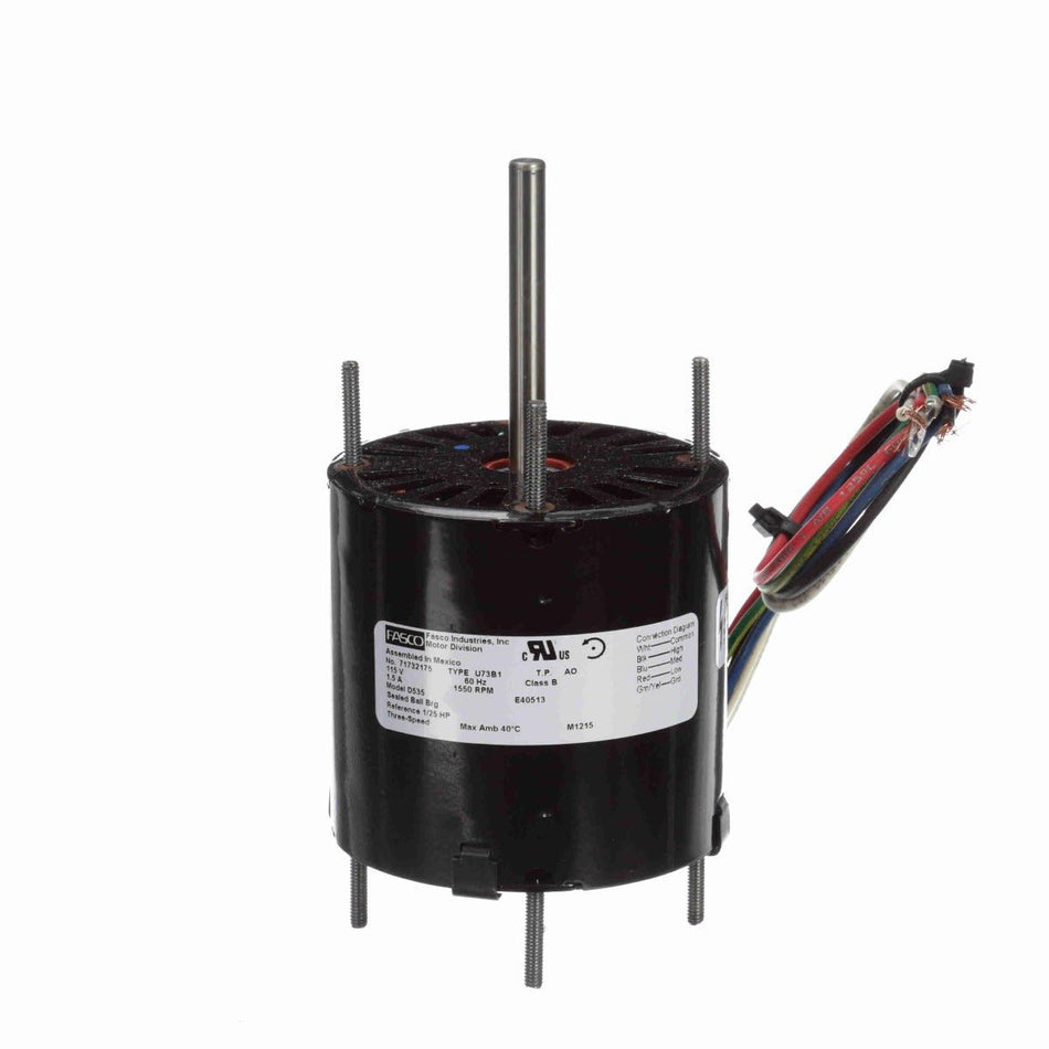 D535 Fasco Motor 1/25 HP, 1800 RPM, 115 V, 1 Phase
