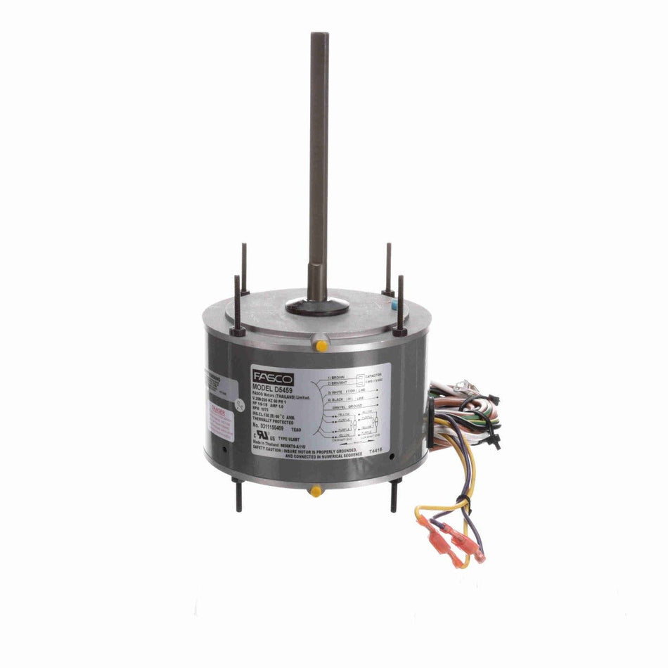 D5459 Fasco Motor 1/8 HP, 1075 RPM, 208-230 V, 1 Phase