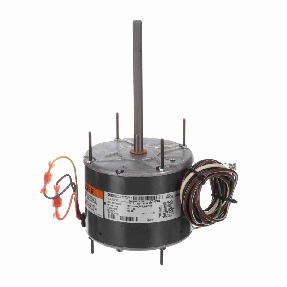 D5488 Fasco Motor 1/6 HP, 825 RPM, 208-230 V, 1 Phase