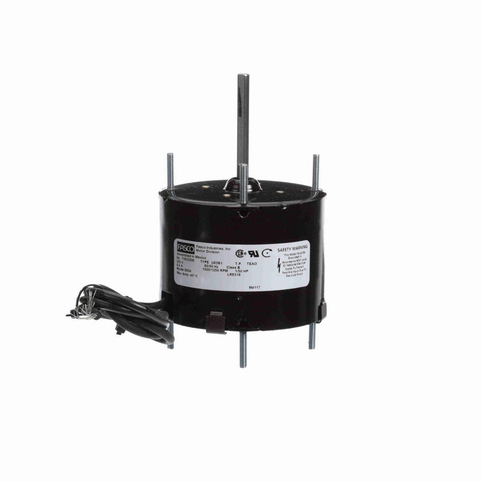 D624 Fasco Motor 1/50 HP, 1500 RPM, 230 V, 1 Phase 