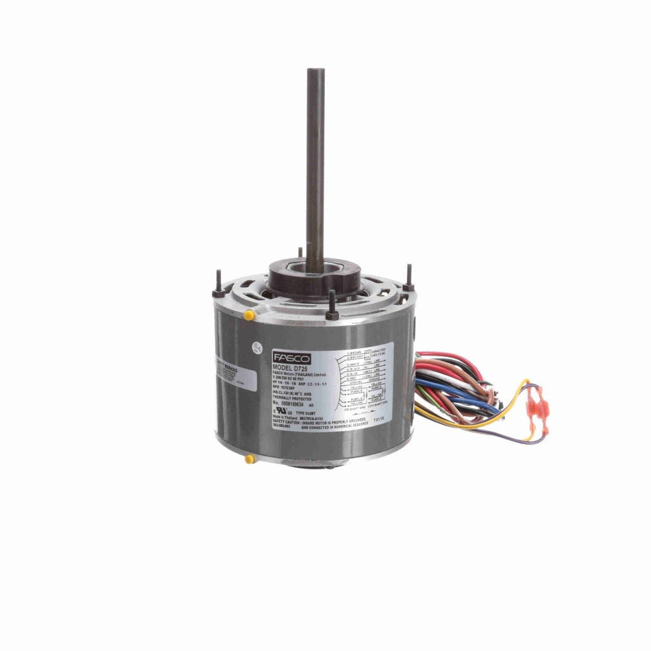 D725 Fasco Motor 1/4 HP, 1075 RPM, 208-230 V, 1 Phase