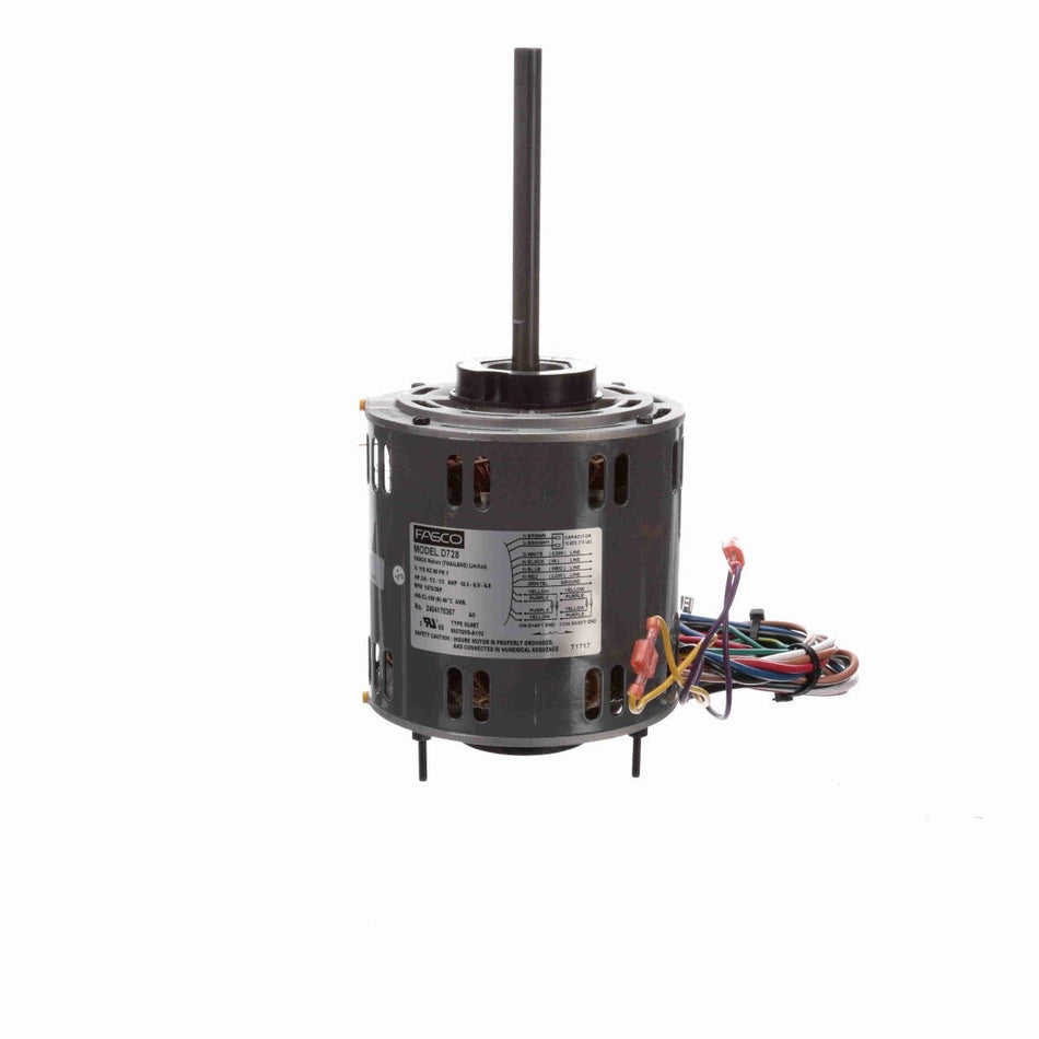 D728 Fasco Motor 3/4 HP, 1075 RPM, 115 V, 1 Phase, 3 Speed
