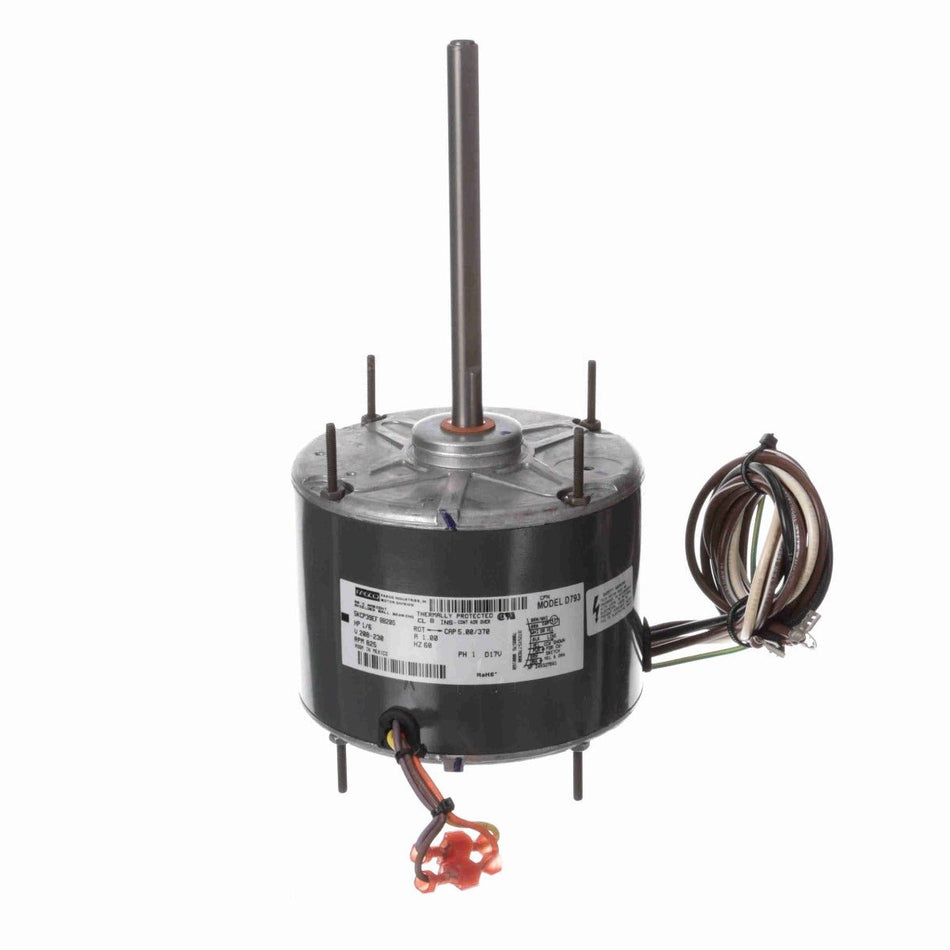 D793 Fasco Motor 1/6 HP, 825 RPM, 208-230 V, 1 Phase