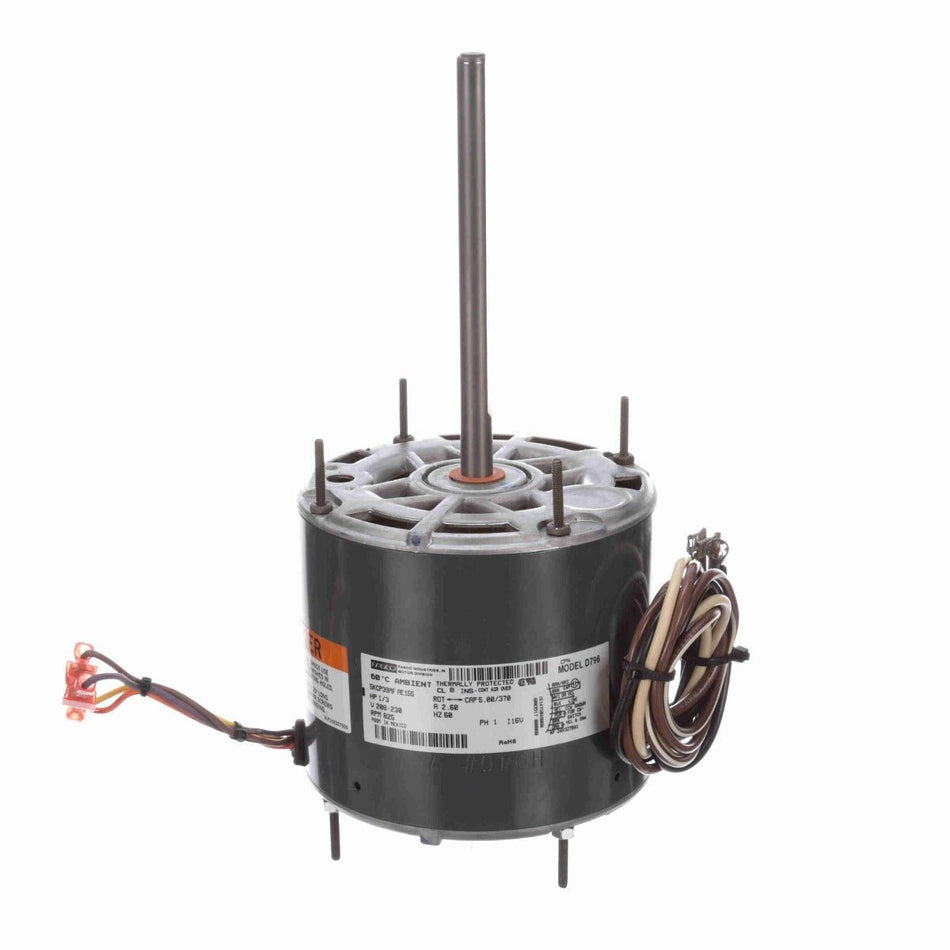 D796 Fasco Motor 1/3 HP, 825 RPM, 208-230 V, 1 Phase