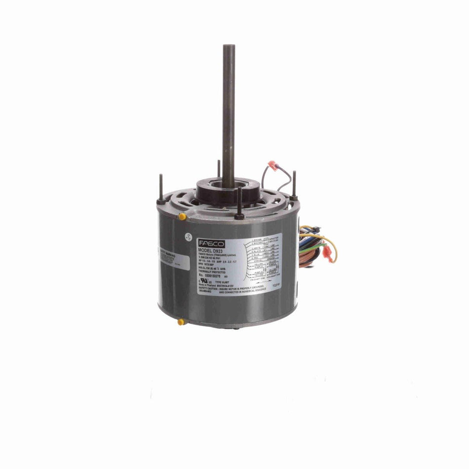 D923 Fasco Motor 1/3 HP, 1075 RPM, 208-230 V, 1Phase