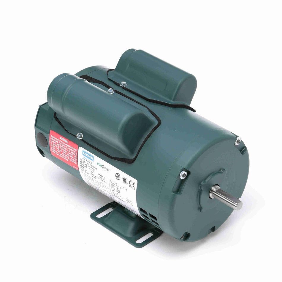 E100337.00 Leeson Motor 1/2HP 3450RPM 56 DP 115/208 - 230V 1 Phase C4K34DH5 - Square One Electric Motors & Pumps