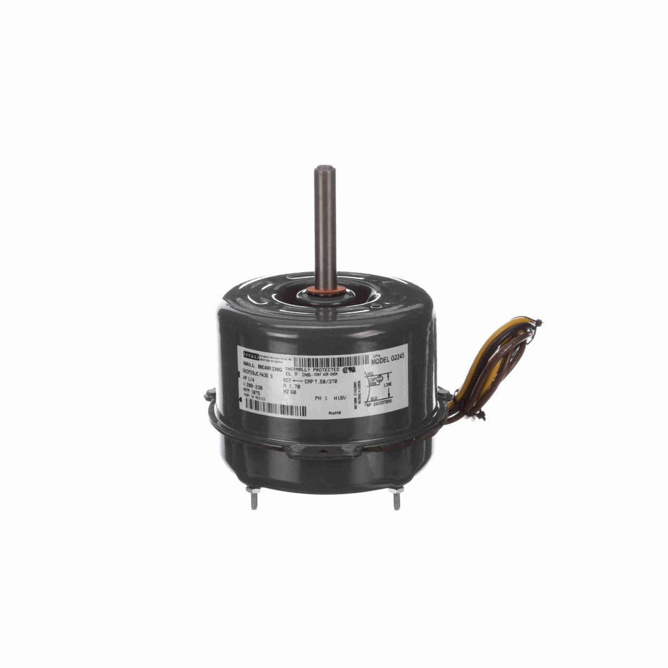 G2245 Fasco Fan Motor 1/4HP 1075RPM 5" Enc 208 - 230V 1Ph CCWLE - Square One Electric Motors & Pumps