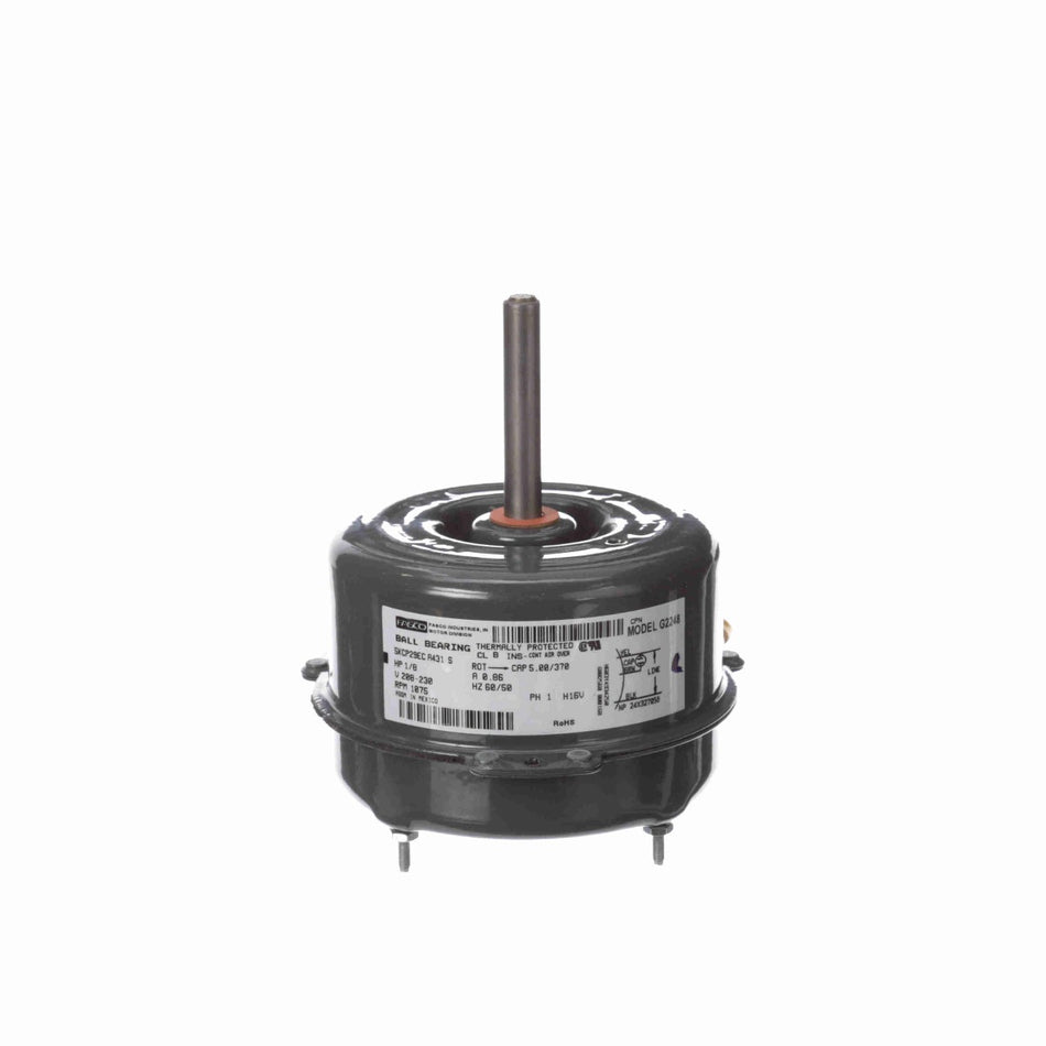 G2248 Fasco Motor 1/8 HP, 1175 RPM,  208-230 V, 1Phase 
