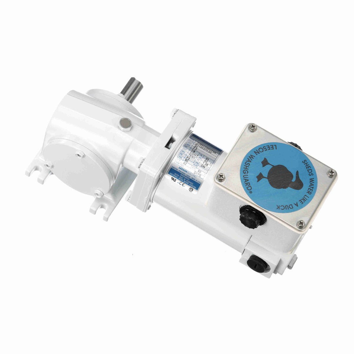 M1125275 Leeson Gear Motor 1/8HP 42RPM 31 TENV 90V DC - Square One Electric Motors & Pumps